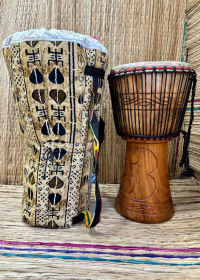 Handcrafted Ghanian Djembe - 19''x 10" - Image 3