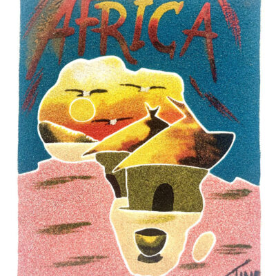 Authentic African Sand Painting - African Sand Painting #9