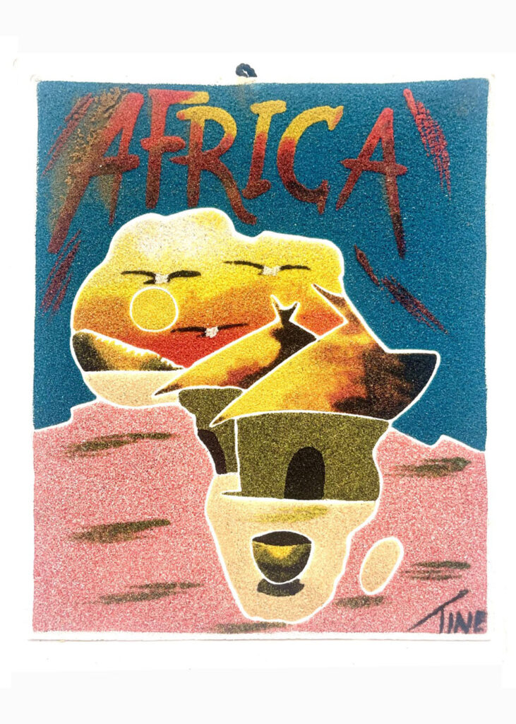 Authentic African Sand Painting - African Sand Painting #9