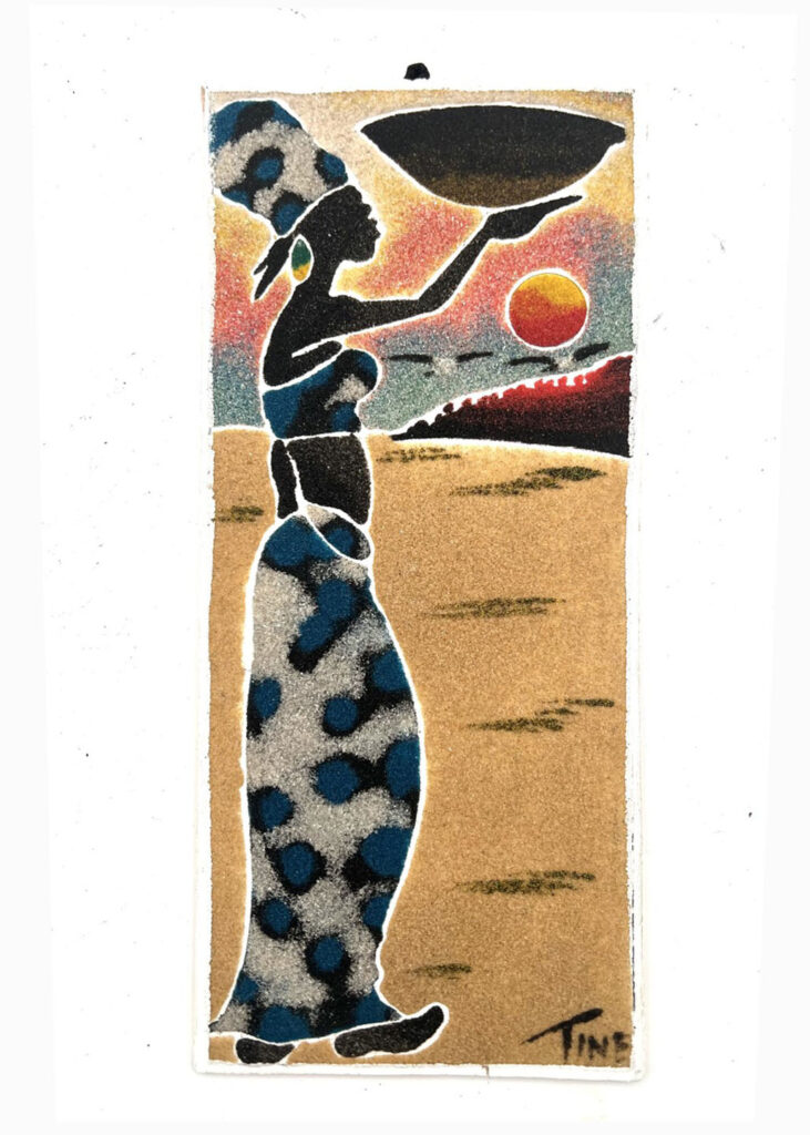 Authentic African Sand Painting - African Sand Painting #7