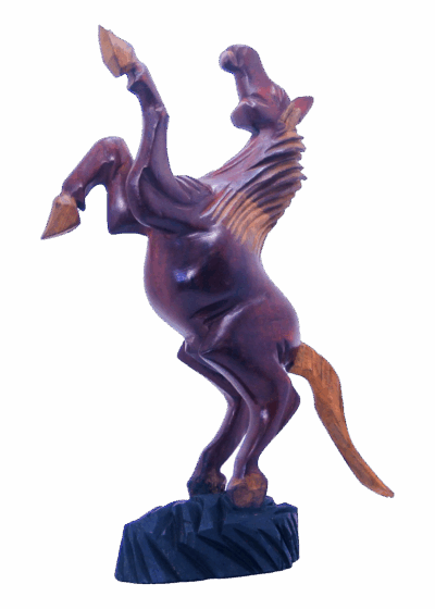 Recycled Horse Sculpture - 13" x 12"