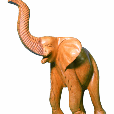 Recycled Elephant Sculpture - 10" x 26"