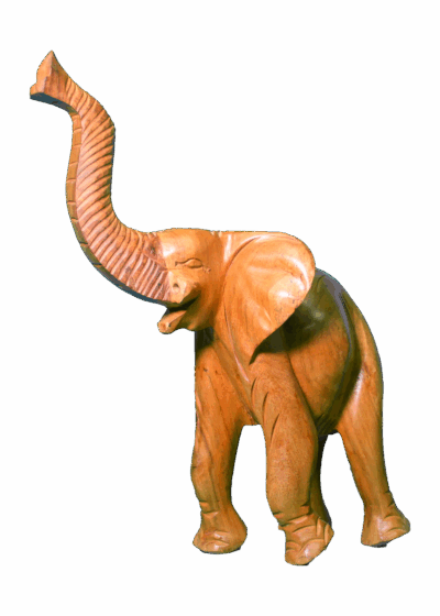 Recycled Elephant Sculpture - 10" x 26"