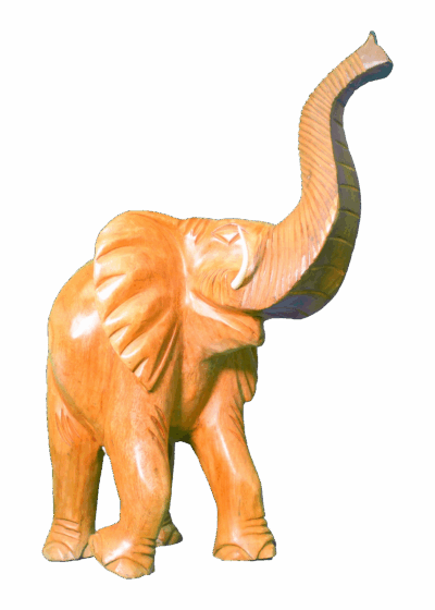 Recycled Elephant Sculpture - 10" x 26" - Image 2