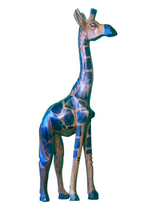 Recycled Giraffe Sculpture - 9" x 9"