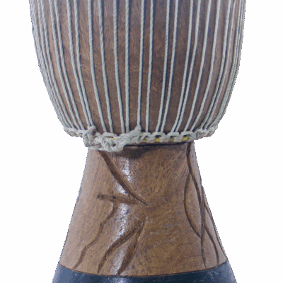 Handcrafted Senegal jembe drum 24" tall