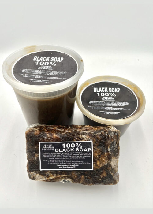 100% Black Soap - Gel 16oz