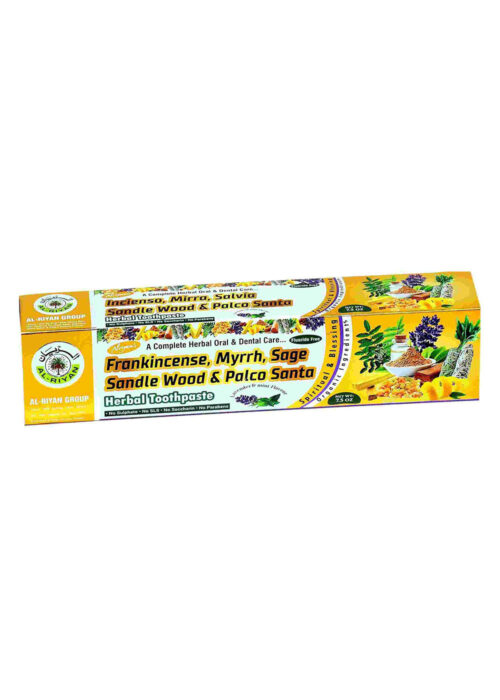 Frankincense, Myrrh, Sage, Sandle Wood & Palco Santa Herbal Toothpaste