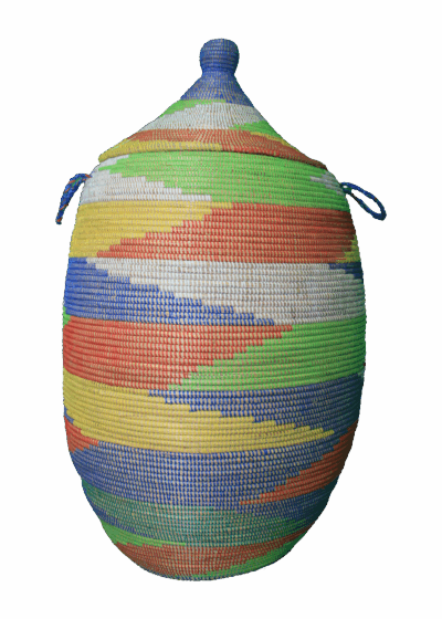 Large African Storage Basket - Image 11
