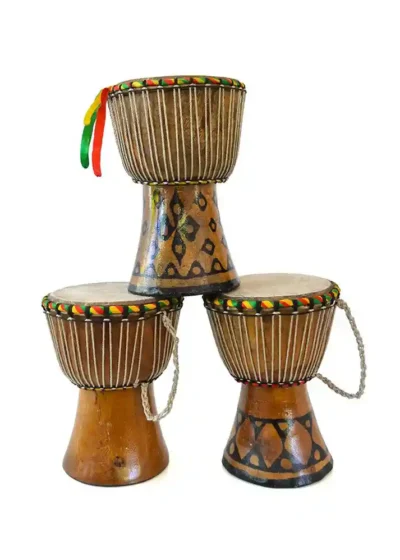 Handcrafted Senegalese Djembe Drum - 8" x  6" - Image 3