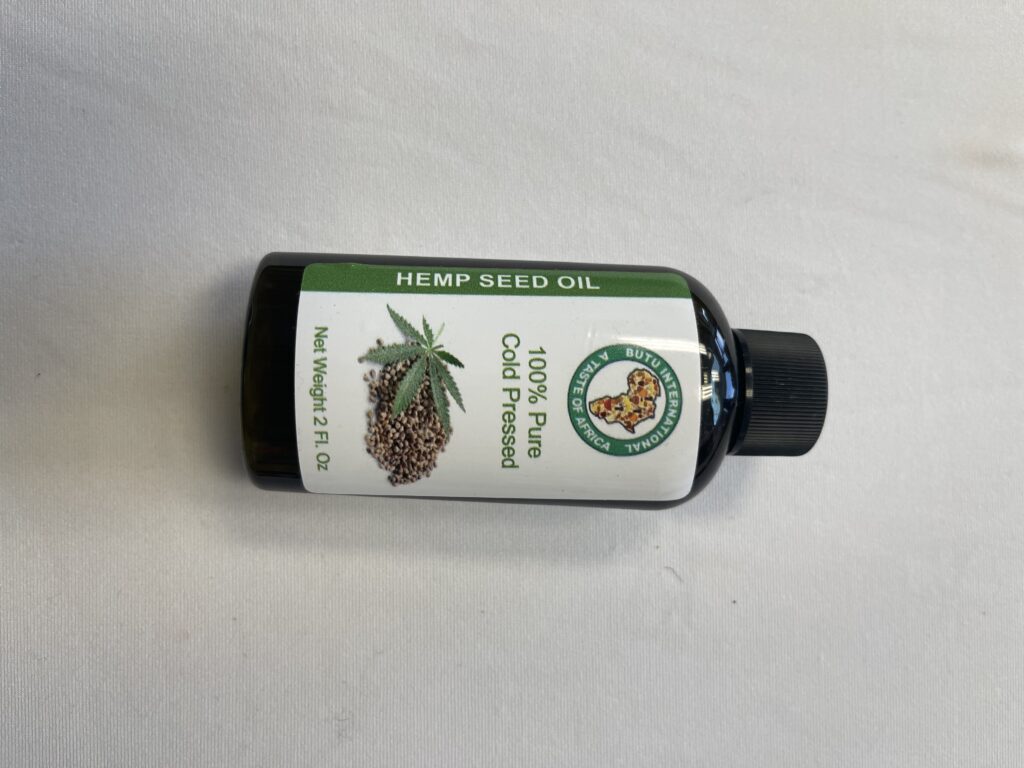 100% Pure Cold Pressed Hemp Seed Oil