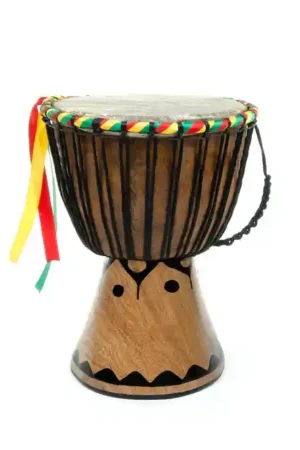 Handcrafted Senegalese Djembe Drum - 8" x  6"