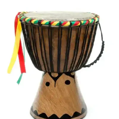 Handcrafted Senegalese Djembe Drum - 8" x  6"