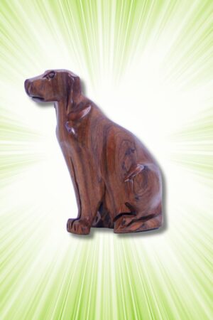 Wooden Dog Carving 20in -Black