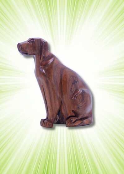 Wooden Dog Carving 20in -Black