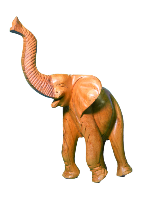 Wooden Elephant Carving 10 inches - 1 - Image 2