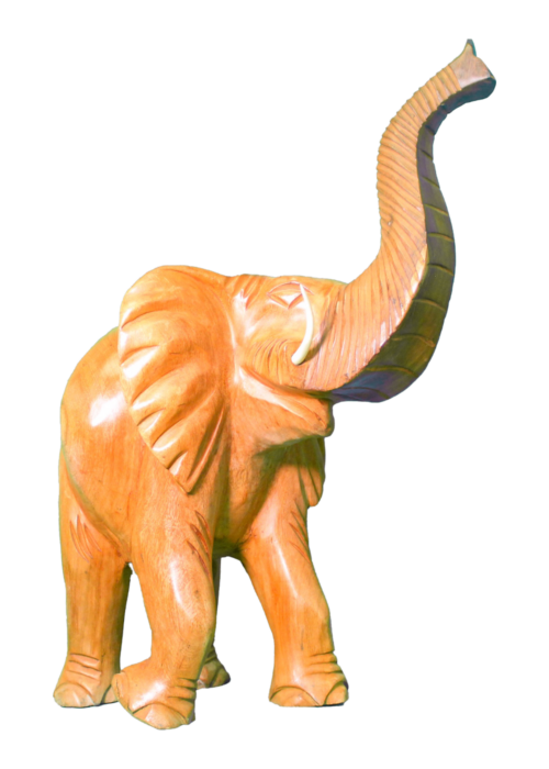 Wooden Elephant Carving 10 inches - 2 - Image 2