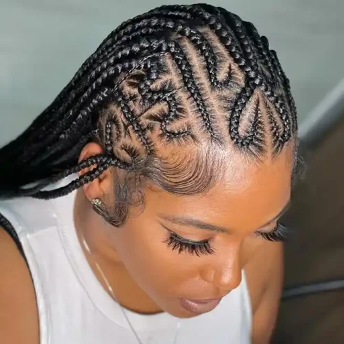 Cornrows in front & Single in the back $175+ (6 hours) - Image 3