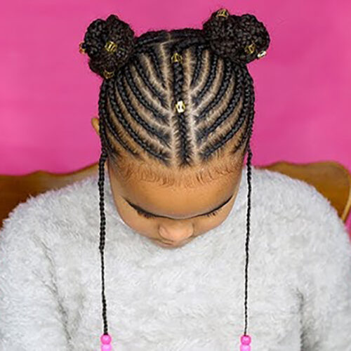 Kid's Cornrows $50+ (2hrs & 45min) - Image 2