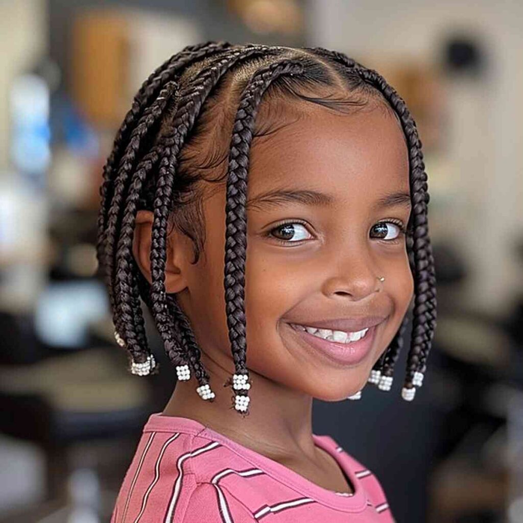Kid's Small Single Braids $140+ (5hrs & 45min)