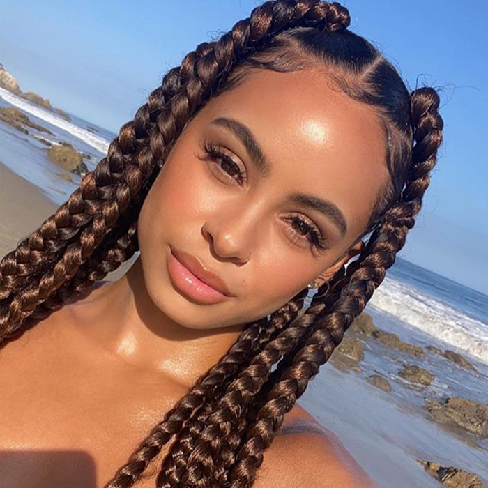 Large Box Braids $155+ (3hrs & 45min)