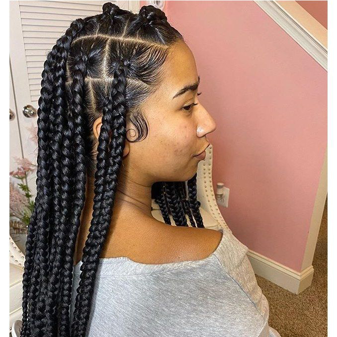 Large Goddess Braids $200+ (5hrs & 45min)